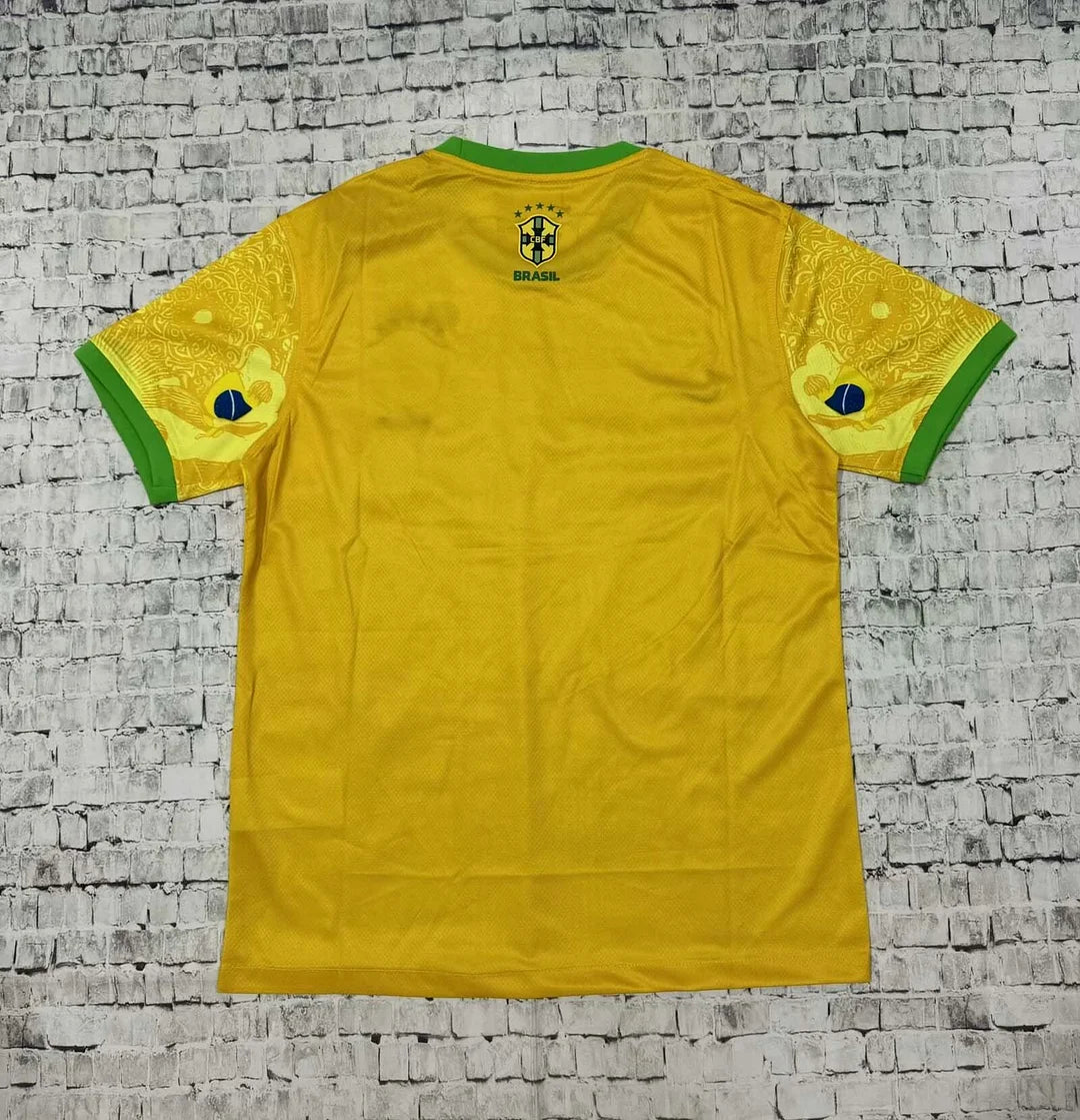 2024 Brazil Special Edition Jesus Yellow Football Shirt