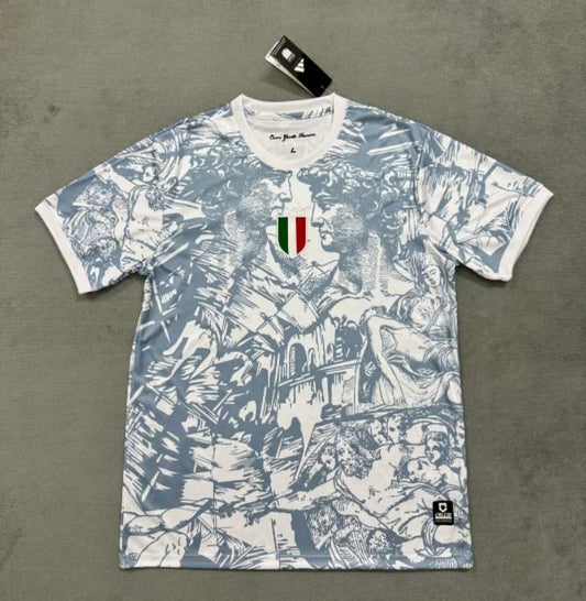 2025 Italy Training Wear Grey Football Shirt