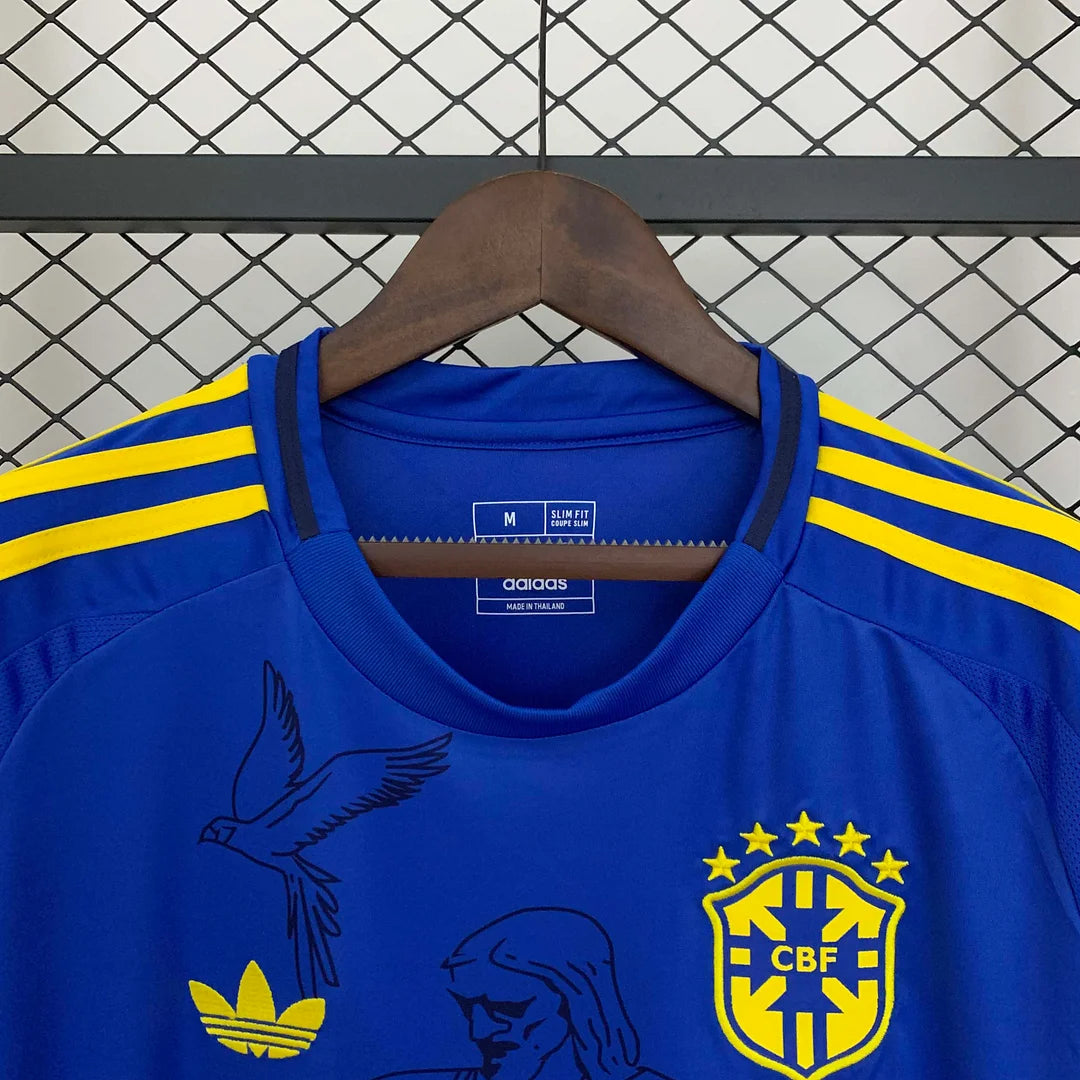 2025 Brazil Special Edition Jesus blue Football Shirt