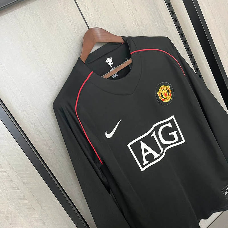 2007/2008 Retro Long Sleeve Manchester United Third Away Football Shirt