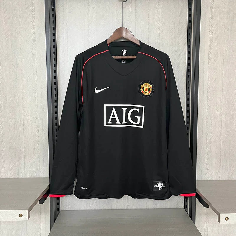 2007/2008 Retro Long Sleeve Manchester United Third Away Football Shirt