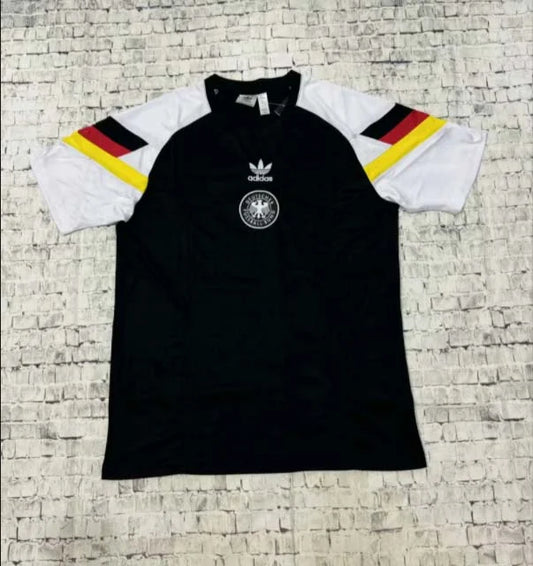 2024 Germany Training Wear Black and White Football Shirt
