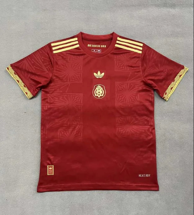 2025 Mexico National Gold cup Version Red Football Shirt