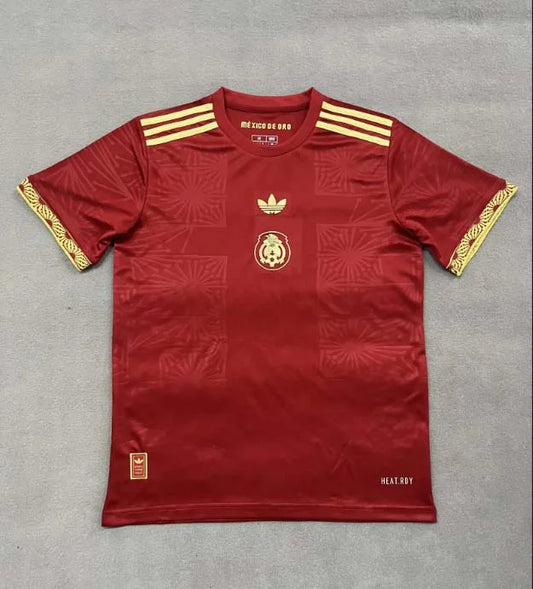 2025 Mexico National Gold cup Version Red Football Shirt