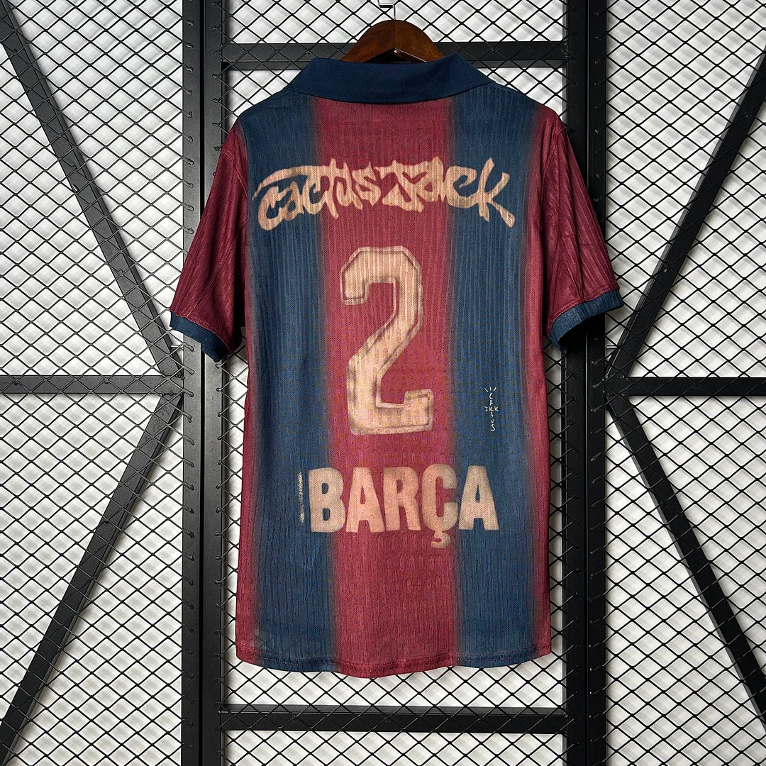 2025/2026 Barcelona Travis Scott Joint Edition Polo Shirt Football Shirt
