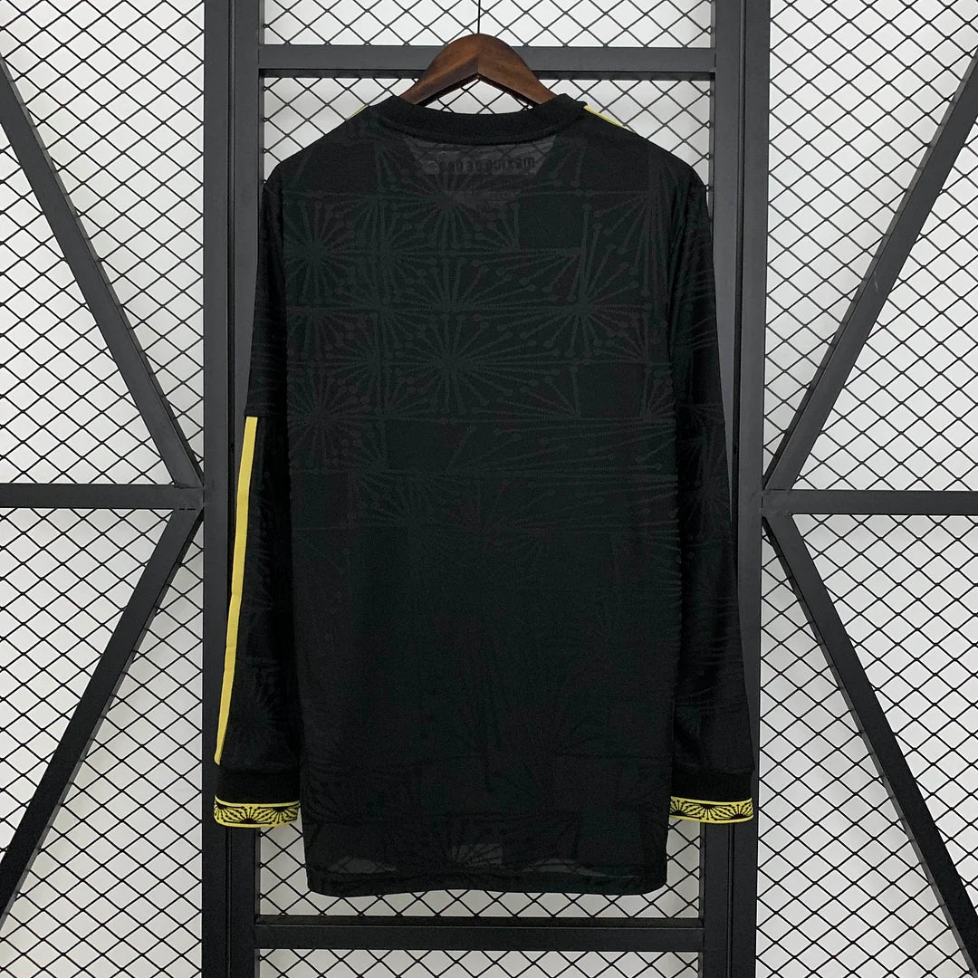 2025 Long Sleeve Mexico National Gold Cup Edition Black Football Shirt