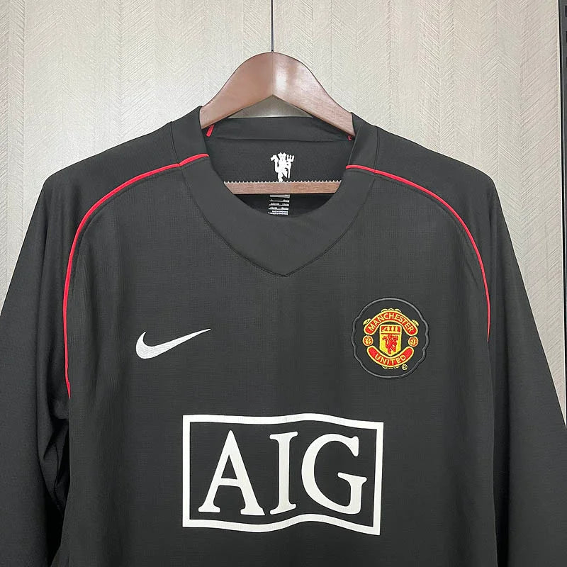 2007/2008 Retro Long Sleeve Manchester United Third Away Football Shirt